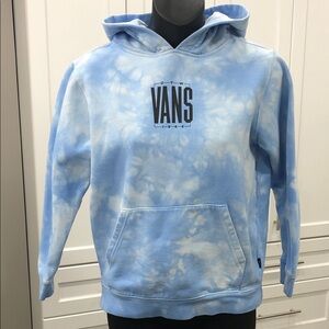 Vans Tie-Dye Hoodie – Blue & White – Size Medium (Youth)